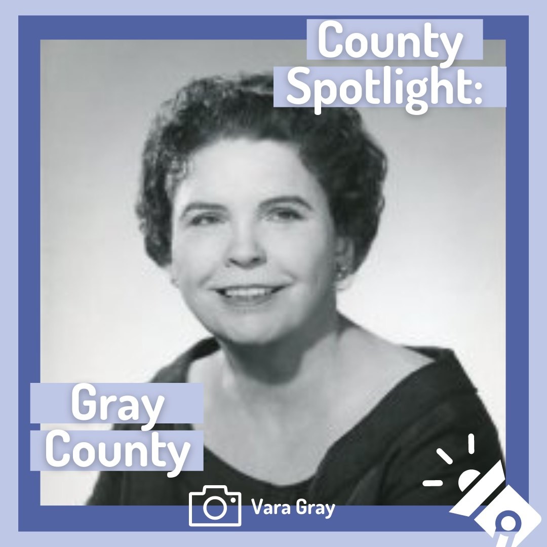 On day two of our ALAVGS county spotlights we recognize Gray County!

Gray County (Smith City + Summitt City) is named for Vara Gray, a longtime member of the American Legion Auxiliary. She served as Department President and was the only woman from Tennessee to serve as the National President of the ALA.