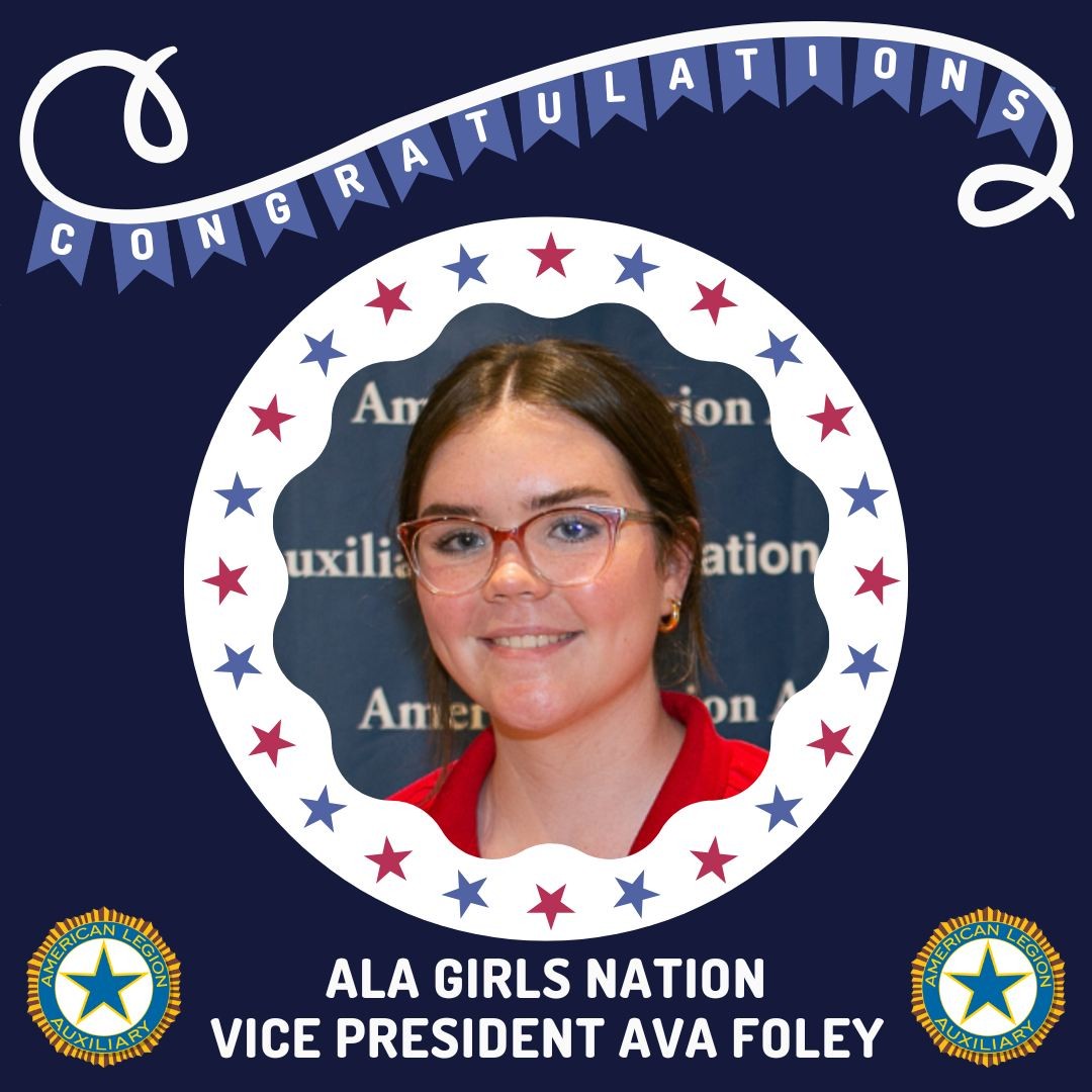 Congratulations to our 2022 ALAVGS Girls Nation Senator, Ava Foley, who was just elected ALA Girls Nation Vice President! We are so proud of you, Ava!

#ALAGirlsNation #ALAVGS2022